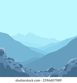 flat vector scenery simple modern background
