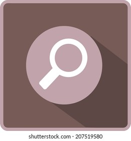 Flat Vector Search Icon