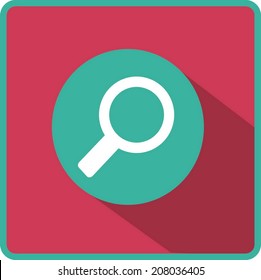 Flat Vector Search Icon