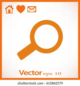 Flat Vector Search Icon