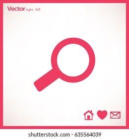 Flat Vector Search Icon