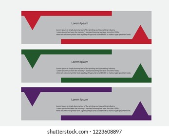 flat vector set abstract corporate business horizontal banner design template, and advertising banner layout template