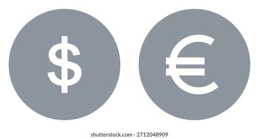 Conjunto de vetor plano de moedas de moeda internacional em ouro, coleção de símbolos de moeda forex