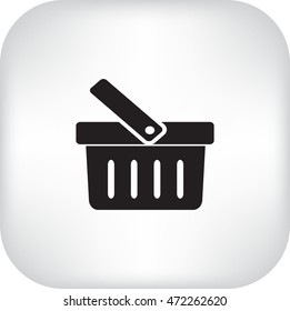 Flat Vector Shopping basket Icon