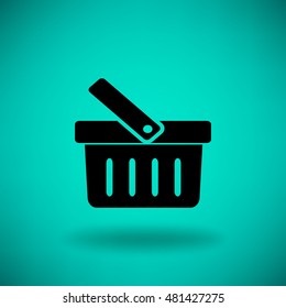 Flat Vector Shopping basket Icon