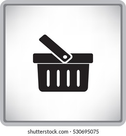 Flat Vector Shopping basket Icon