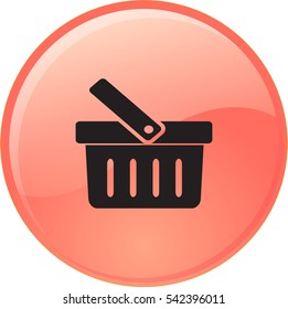Flat Vector Shopping basket Icon