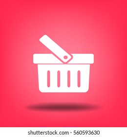 Flat Vector Shopping basket Icon