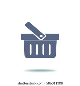 Flat Vector Shopping basket Icon