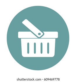 Flat Vector Shopping basket Icon