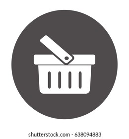 Flat Vector Shopping basket Icon