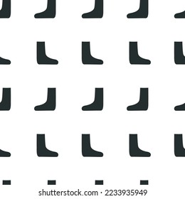 Flat vector silhouette seamless pattern, digital paper. Hand drawn tennis pair of socks