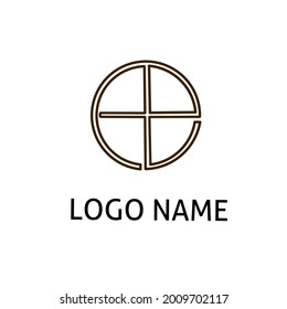 Flaches Vektordesign für Firmenlogo oder Firmenlogo