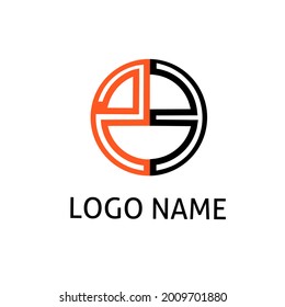 Flat vector simple design for logo name or company logo