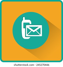 Flat Vector SMS Icon