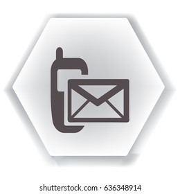 Flat Vector SMS Icon