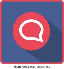 Flat Vector Speech Icon