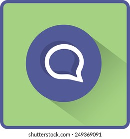 Flat Vector Speech Icon