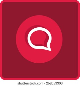 Flat Vector Speech Icon