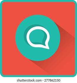 Flat Vector Speech Icon