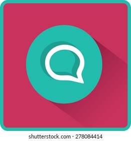 Flat Vector Speech Icon
