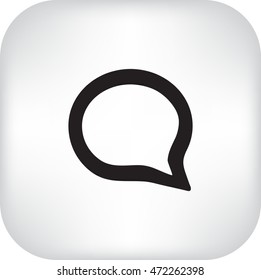 Flat Vector Speech Icon