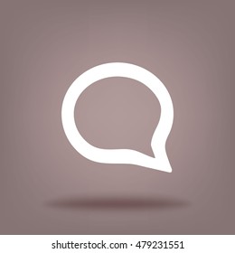Flat Vector Speech Icon