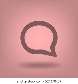 Flat Vector Speech Icon