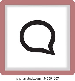 Flat Vector Speech Icon