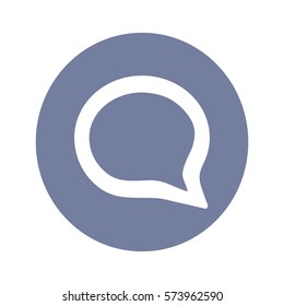 Flat Vector Speech Icon