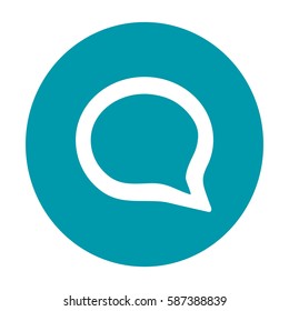 Flat Vector Speech Icon