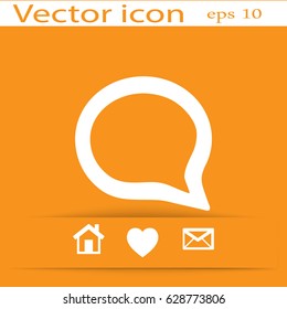 Flat Vector Speech Icon