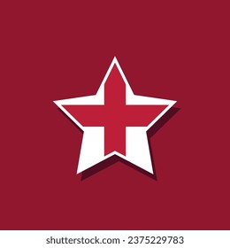 Flat vector star shaped European flag official proportions. Vector eps 10