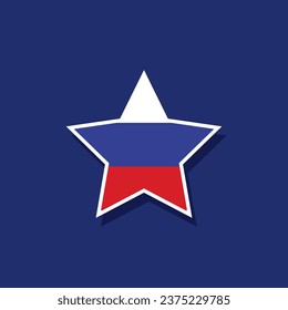 Flat vector star shaped European flag official proportions. Vector eps 10