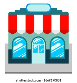 Flat vector store, Store icon, Vector sign for promotion and websites, A simple store design for mobile application, Design store illustration