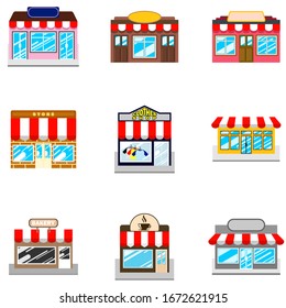 Flat vector store, Store icon, Vector sign for promotion and websites, A simple store design for mobile application, Design store illustration