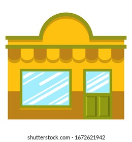 Flat vector store, Store icon, Vector sign for promotion and websites, A simple store design for mobile application, Design store illustration