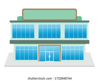 Flat vector store, Store icon, Vector sign for promotion and websites, A simple store design for mobile application, Design store illustration