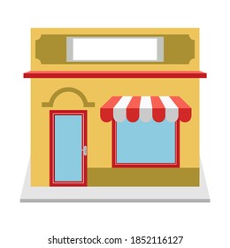 Flat vector store, Store icon, Vector sign for promotion and websites, A simple store design for mobile application, Design store illustration