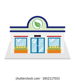 Flat vector store, Store icon, Vector sign for promotion and websites, A simple store design for mobile application, Design store illustration