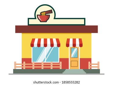 Flat vector store, Store icon, Vector sign for promotion and websites, A simple store design for mobile application, Design store illustration, restaurant