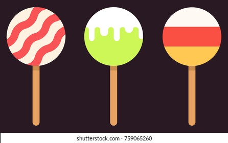 Flat Vector Style Candies