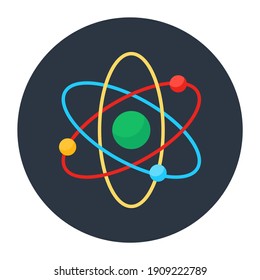 
A flat vector style of nuclear physics, editable icon