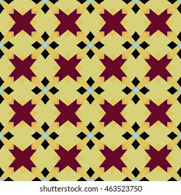 Flat vector texture of geometric shapes. Multicolored abstract pattern in modern style. Can be used for covers, posters, banners with geometric pattern design. 