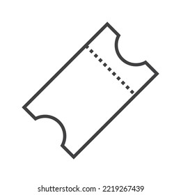flat vector ticket icon illustration