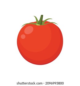 Flat vector of Tomato isolated on white background. Flat illustration graphic icon