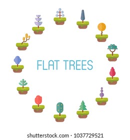 Flat Vector Trees For Game and Design