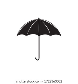 Flat vector umbrella design icon