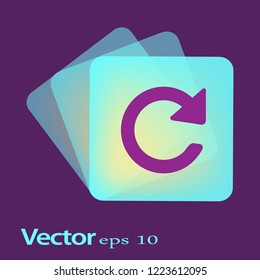 Flat Vector Update icon