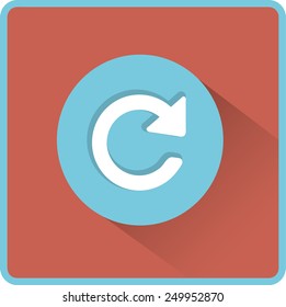 Flat Vector Update icon